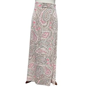 The Limited Paisley Brown Pink Maxi Skirt Size Medium Y2K Feminine Phoebe Buffay